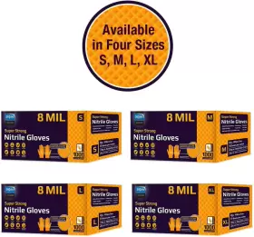 689828350438 INSPIRE Nitrile Disposable Gloves Ultra Mil Grip #3