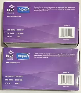 816554010262 INSPIRE Stretch Examination Gloves Powder #2