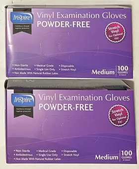 816554010262 INSPIRE Stretch Examination Gloves Powder