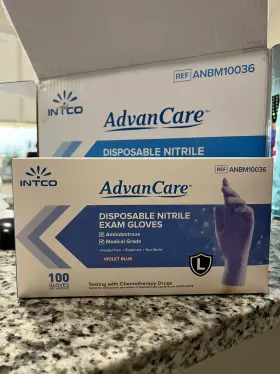 ANBM10036 INTCO Advan Care Nitrile Exam Gloves