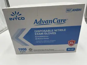 ANBM1007 INTCO Advancare Disposable Nitrile Exam Gloves Box