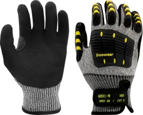 4891-W-04-XL IRONWEAR Gloves Tpr Reinforce Crotch