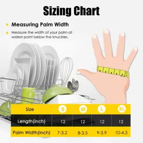 782917309321 IUCGE Rubber Cleaning Gloves Household Reuseable #2