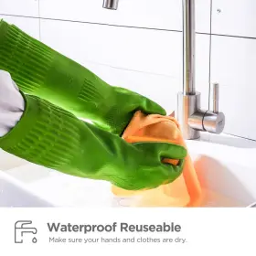 782917309680 IUCGE Dishwashing Gloves Kitchenrubber Cleaning #3