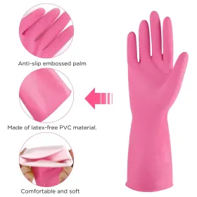 782917310600 IUCGE Rubber Cleaning Gloves Multicolor #2