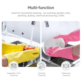 782917310600 IUCGE Rubber Cleaning Gloves Multicolor #3