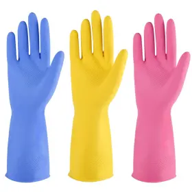 782917310600 IUCGE Rubber Cleaning Gloves Multicolor