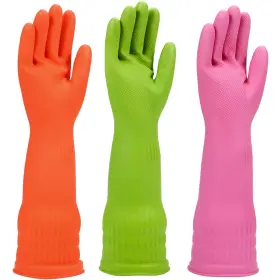 782917310679 IUCGE Rubber Dishwashing Gloves Kitchencleaning