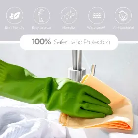782917310686 IUCGE Rubber Dishwashing Gloves Kitchen Cleaning #3