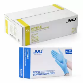 25301009-11 JMU Nitrile Gloves Medical Exam Mil Latex Powder #2