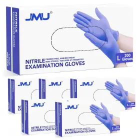 25301021 JMU Nitrile Gloves Disposable Latex Mil