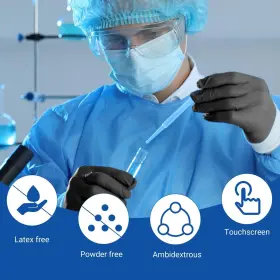 25301025 JMU Nitrile Gloves Exam Mil Nitri #3