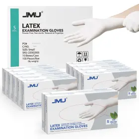 25302004-009 JMU Latex Exam Gloves Mil Powder Disposable