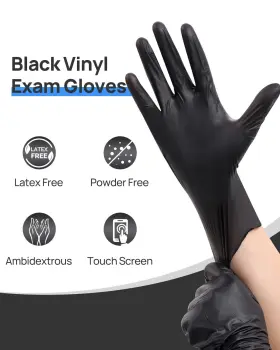 648722833706 JMU Gloves Disposable Latex Powder Exam #2
