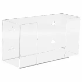 AH110 KANTEK Wall Acrylic Glove Box Holder Dispenser Single