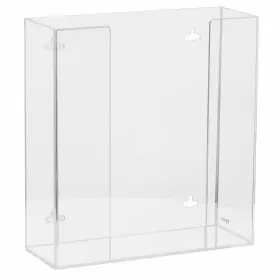 AH120 KANTEK Wall Acrylic Glove Box Holder Dispenser Double