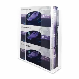 AH130 KANTEK Wall Acrylic Glove Box Holder Dispenser