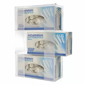 AH135 KANTEK Wall Acrylic Glove Box Holder Dispenser