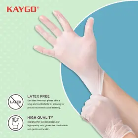 711181734096 KAYGO Disposable Gloves Powder Latex Mil Idea #2
