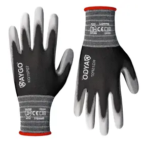 B09533FRXQ KAYGO Gloves Coated Liner Flexible Polyurethane
