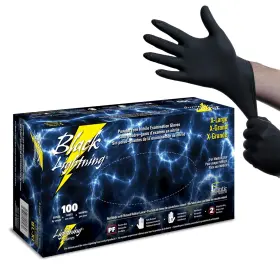Aspbxl KBS COATINGS Lightning Exam Gloves Disposable Powder