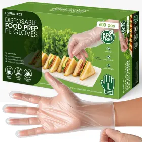 600PK KEPPI Protect Disposable Gloves Pack Food Safe Bpa