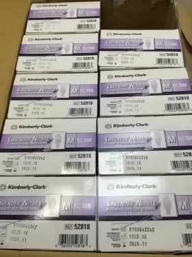 52818 KIMBERLY-CLARK Nitrile Powder Exam Gloves Med Lavender