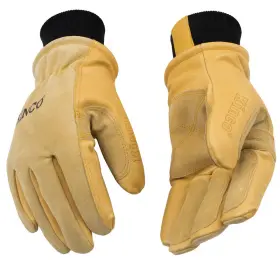 B01AT2XQ68 KINCO Grain Suede Pigskin Driver Knit Wrist