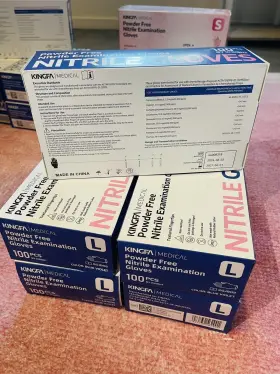 6340313 KINGFA Nitrile Medical Gloves Mil Latex Powder #2