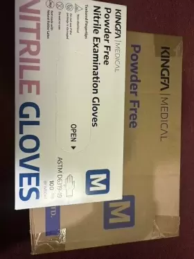 973163403091 KINGFA Powder Nitrile Examination Gloves