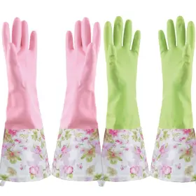 736561514525 KINGFINGER Rubber Latex Cleaning Gloves Cuff