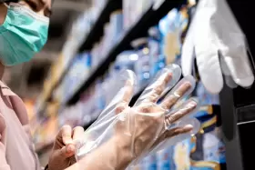 602571772388 KINGSEAL Embossed Poly Disposable Gloves Tota #3
