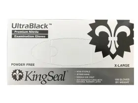 602571830064 KINGSEAL Ultrablack Nitrile Exam Gloves Medical #2