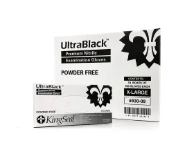 602571830064 KINGSEAL Ultrablack Nitrile Exam Gloves Medical