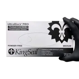 602571840087 KINGSEAL Ultrablack Nitrile Exam Gloves Mil