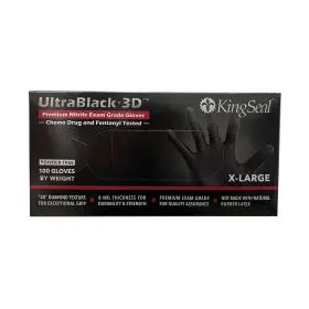602571845082 KINGSEAL Nitrile Exam Gloves Medical Mil Diamond #3