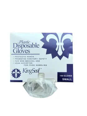 77236A KINGSEAL Embossed Poly Foodhandling Gloves Powder