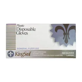 776-08B KINGSEAL Light Poly Disposable Gloves Powder Latex