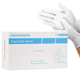 762730227811 KIRAKIRASITE Disposable Nitrile Gloves Latex
