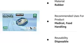 445022583507 KIRKLAND SIGNATURE Nitrile Exam Gloves #3