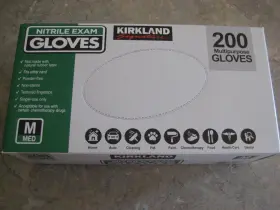 9663383640 KIRKLAND SIGNATURE Nitrile Exam Gloves Box