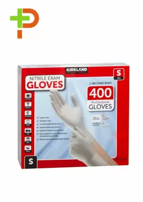 AXAYABHI46081 KIRKLAND SIGNATURE Latex Nitrile Exam Gloves