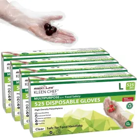 313097977927 KLEEN CHEF Disposable Food Handling Cuff Poly