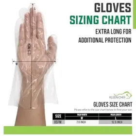 811437026842 KLEEN CHEF Disposable Food Handling Cuff Poly #3