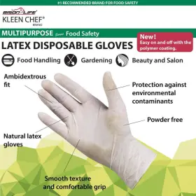 KC-MS-M-DLG-1NR-5 KLEEN CHEF Rubber Gloves Latex Disposable #2