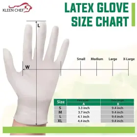 KC-MS-M-DLG-1NR-5 KLEEN CHEF Rubber Gloves Latex Disposable #3