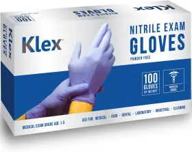 445018730793 KLEX Nitrile Exam Gloves Medical Powder Rubber