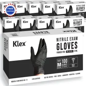 814491028968 KLEX Nitrile Exam Gloves Medical Powder Latex