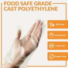 814491029095 KLEX Bpa Disposable Cast Poly Cpe Gloves Pe Pla #2