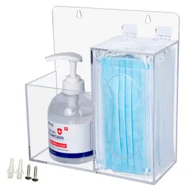QD1202 KOEMEHR Mask Dispenser Sanitizer Acrylic Storage Box